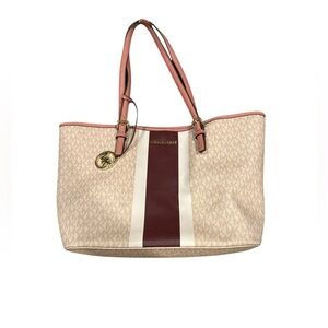 Michael Kors pink and Burgundy Tote Bag